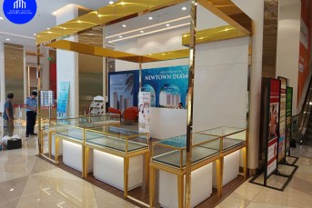 Thi công kiot trang sức sang trọng & đẳng cấp của anh Công Minh nâng tầm thương hiệu