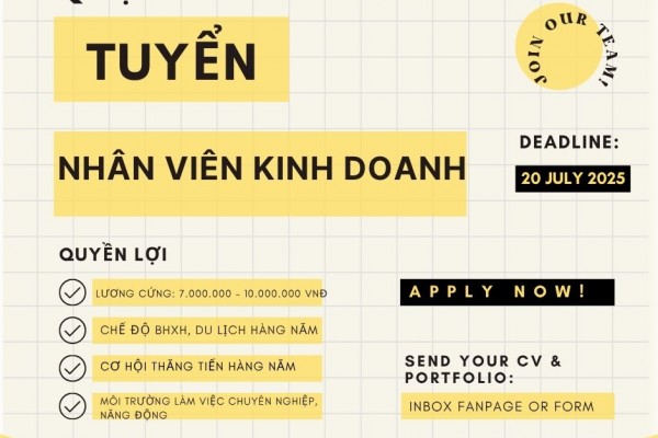 NỘI THẤT CHÂU ANH TUYỂN SALE LÀM VIỆC TẠI HỒ CHÍ MINH