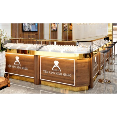 Mẫu tủ vàng PVG46 vật liệu gỗ lim, gõ đỏ, gỗ hương, đèn LED Đức