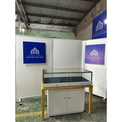 Mẫu tủ trưng bày vàng hiện đại cho không gian kinh doanh