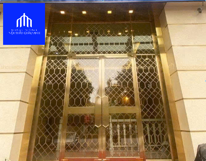 Cửa Kính Inox Mạ Vàng